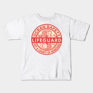 Hawaii Lifeguard Logo Kids T-Shirt